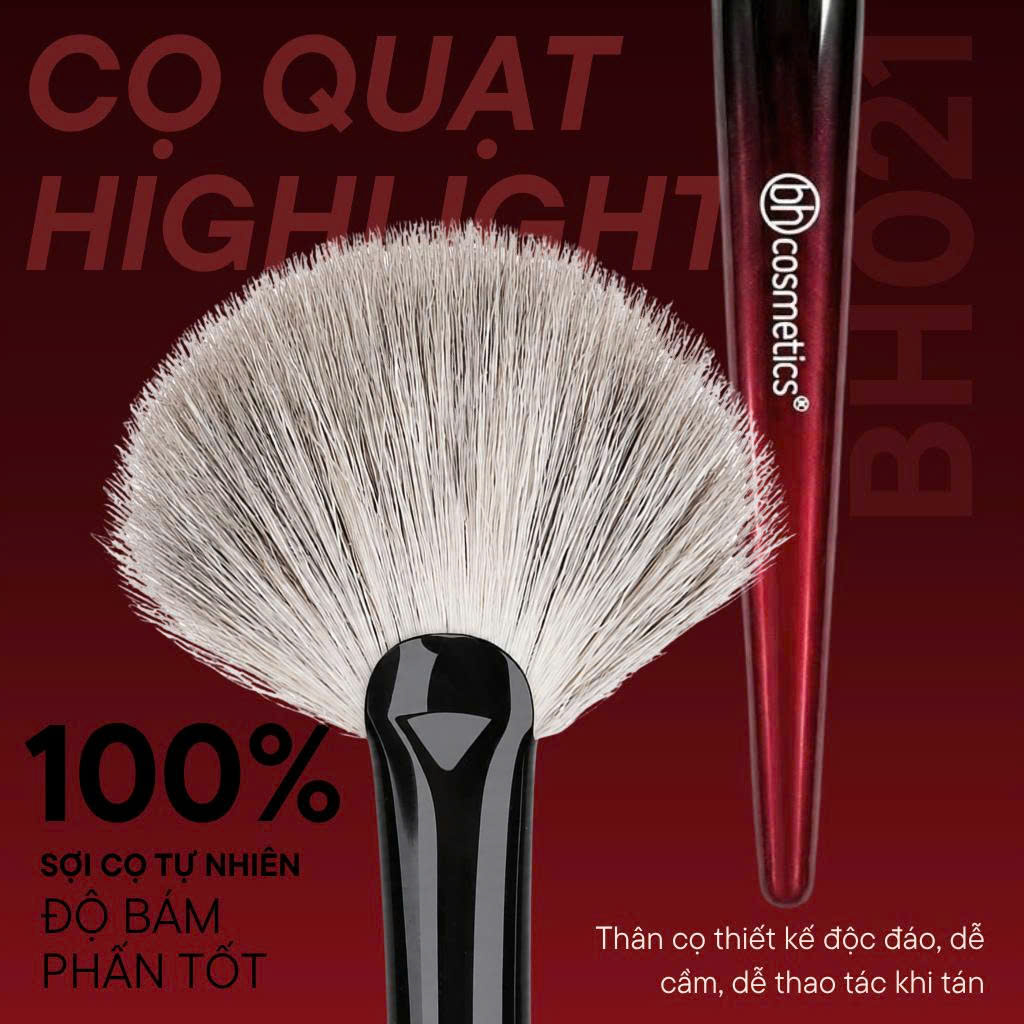 Cọ Highlight Đánh Setting Dạng Oval Bh Cosmetics Small Fan BH021